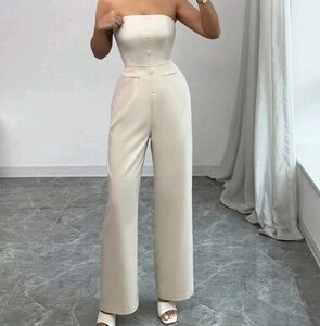Women's Elegant Solid Color Minimalist Halter Jumpsuit